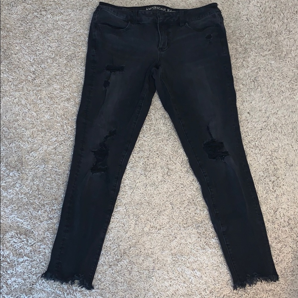 AMERICAN EAGLE SuperStretch Black Jeans